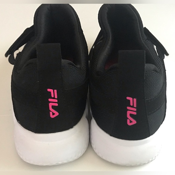 EUC FILA VASTRA WOMENS BLACK/PINK/WHITE SOLE RUNNING SHOES-SIZE 9 1/2 - Picture 3 of 6